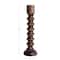 Hello Honey® Hand Carved Wood Taper Candle Holder
